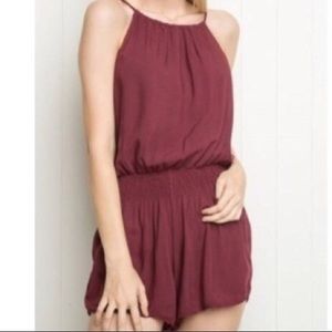 Maroon Romper